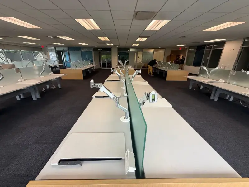 Completed office furniture installation